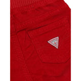Guess Pantalone tinta unita con Elastico In Vita Rosso per Neonato N3BB04WFPPAN ROSSO GUESS 