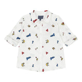 Guess Camicia tinta unita con Applicazioni Bianco per Neonato N4YH00WBHQ0N BIANCO GUESS 