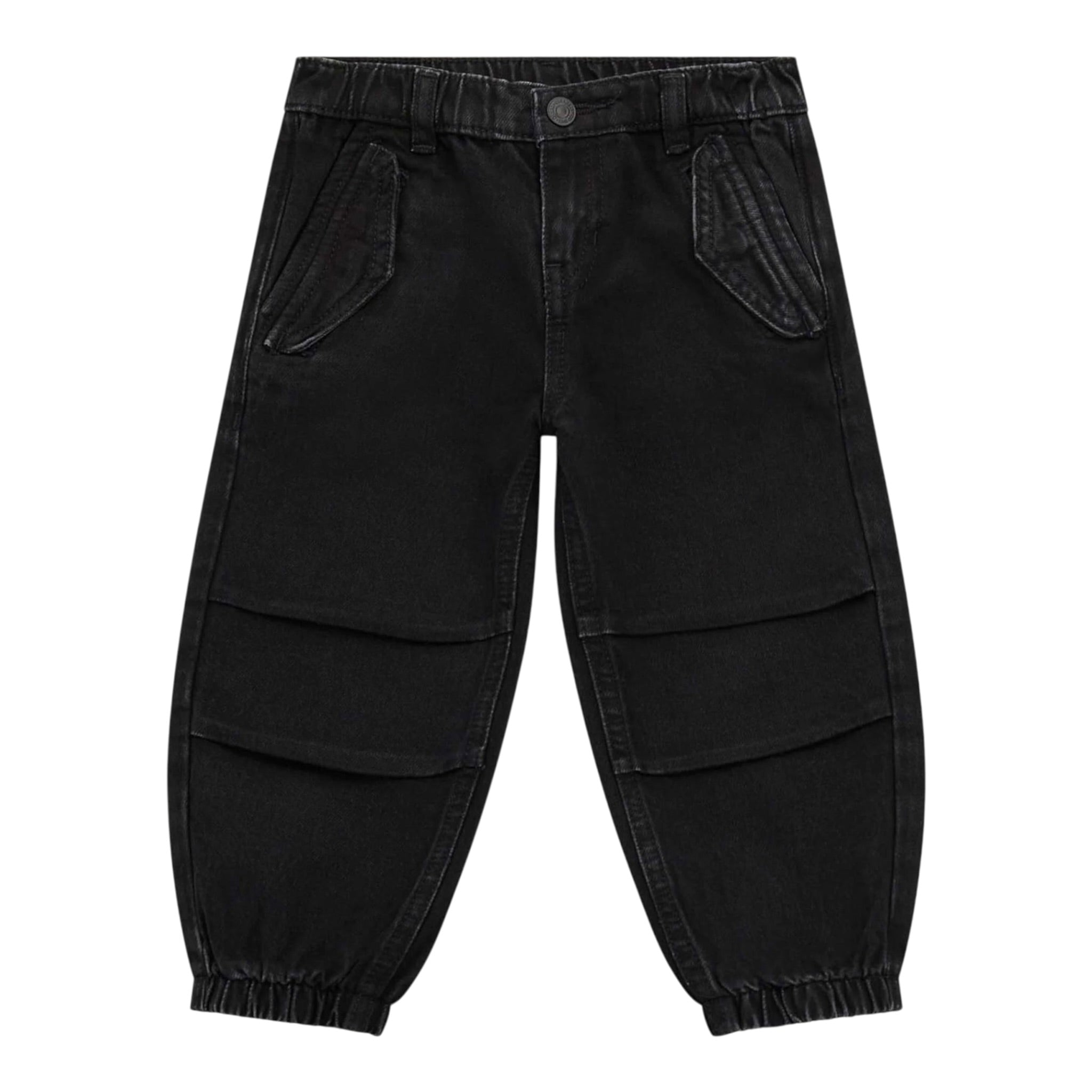 Guess Pantalone tinta unita con Elastico In Vita Nero per Bambino N5BA03D5JL0 NERO GUESS 