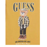 Guess Shirt tinta unita Girocollo con Stampa Ocra per Neonato N5BI04I3Z14XX OCRA GUESS 