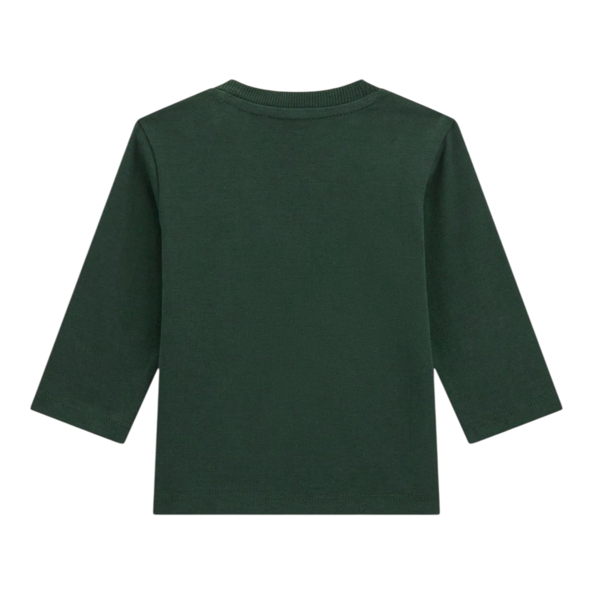 Guess Shirt tinta unita Girocollo con Stampa Verde per Neonato N5BI13I3Z14 VERDE GUESS 