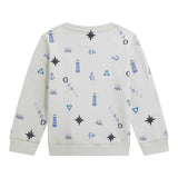 Guess Felpa tinta unita Girocollo con Stampa Grigio per Neonato N5BQ03KAX74 GRIGIO GUESS 