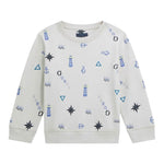 Guess Felpa tinta unita Girocollo con Stampa Grigio per Neonato N5BQ03KAX74 GRIGIO GUESS 
