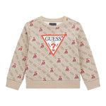 Guess Felpa tinta unita con Fantasia Beige per Neonato N5BQ05KAD744 BEIGE GUESS 