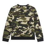 Guess Felpa tinta unita con Fantasia Militare Verde per Neonato N5BQ05KAD74N VERDE GUESS 