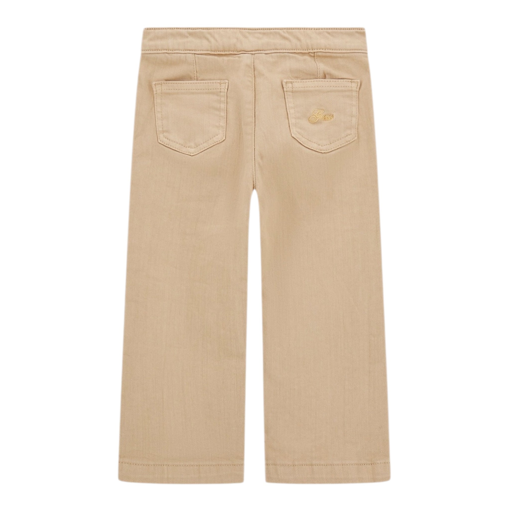 Guess Pantalone tinta unita con Elastico In Vita Beige per Bambina N5YB03WE620 BEIGE GUESS 