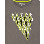 Guess Shirt tinta unita Girocollo con Stampa Grigio per Neonato N5YI03K8HM4 GRIGIO GUESS 