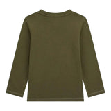 Guess Shirt tinta unita con Stampa Verde per Bambino N5YI15K8HM4X VERDE GUESS 