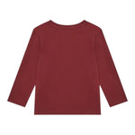 Guess Shirt tinta unita Girocollo con Stampa Bordeaux per Neonato N5YI23K8HM4XXN BORDEAUX GUESS 