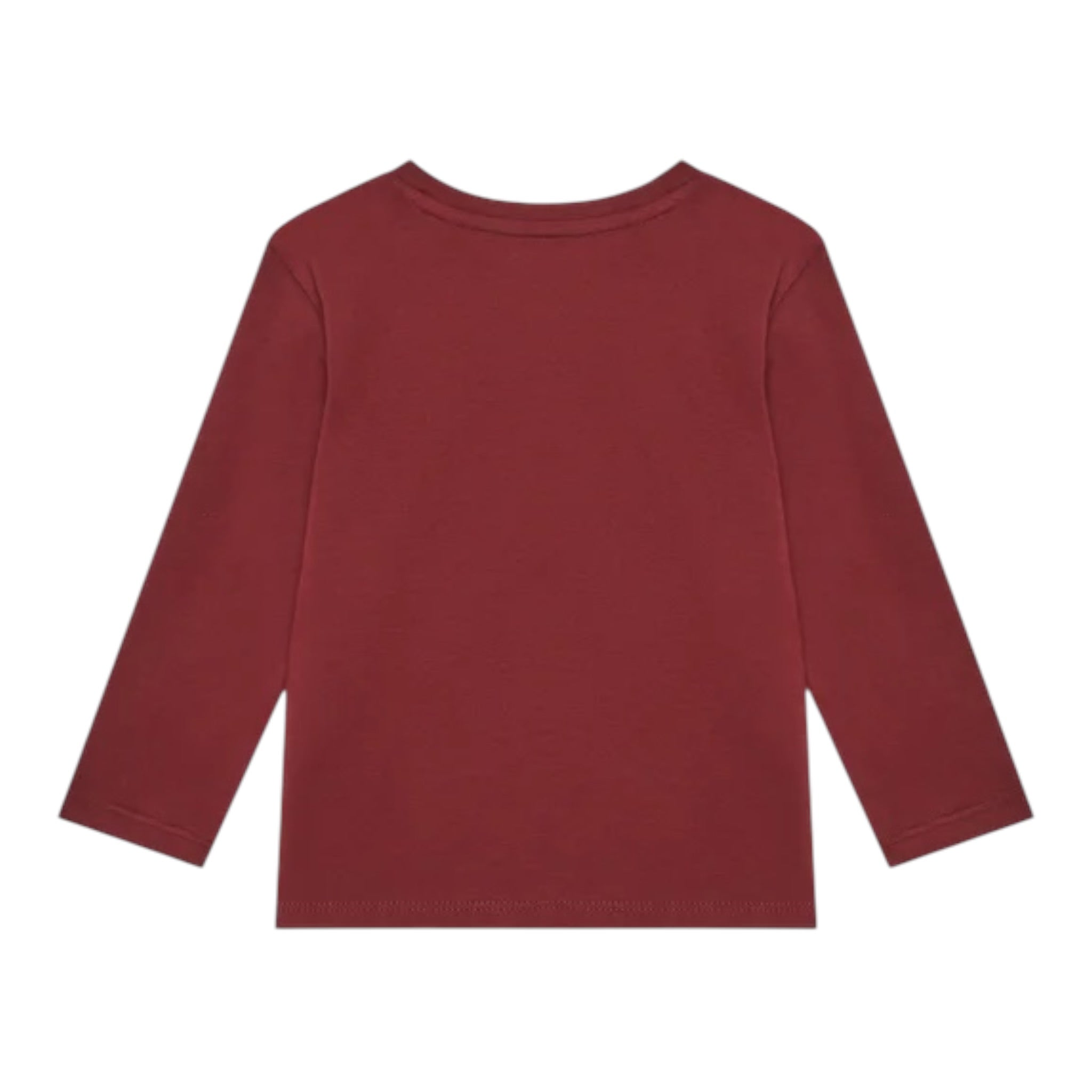 Guess Shirt tinta unita Girocollo con Stampa Bordeaux per Neonato N5YI23K8HM4XXN BORDEAUX GUESS 