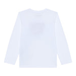 Guess Shirt tinta unita Girocollo con Stampa Bianco per Neonato N5YI25K8HM4 BIANCO GUESS 