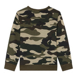 Guess Felpa tinta unita con Fantasia Militare Verde per Neonato N5YQ00KA6R4X VERDE GUESS 