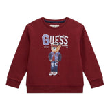Guess Felpa tinta unita con Stampa Bordeuax per Neonato N5YQ05KA074 BORDEAUX GUESS 
