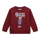 Guess Felpa Chiusa Girocollo tinta unita Bordeaux per Neonato N5YQ05KAD74 BORDEAUX GUESS 