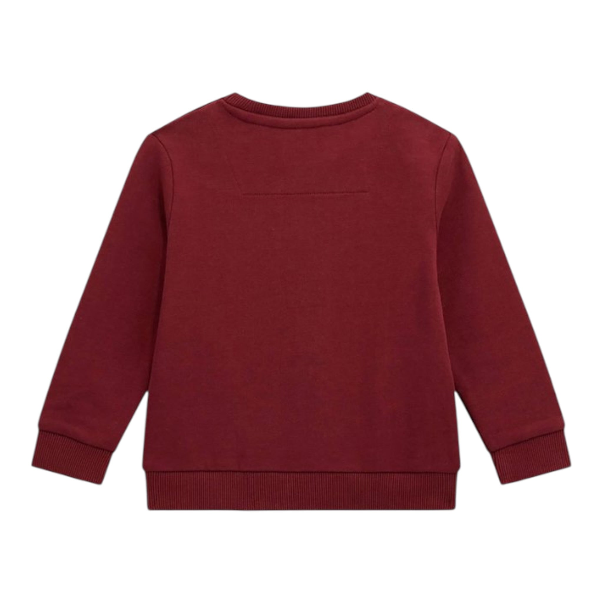 Guess Felpa Chiusa Girocollo tinta unita Bordeaux per Bambino N5YQ05KAD74J BORDEAUX GUESS 