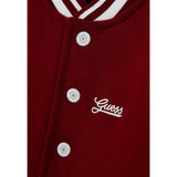 Guess Giubbino Modello College tinta unita con Profili In Contrasto Bordeaux per Neonato N5YQ10K0160 BORDEAUX GUESS 