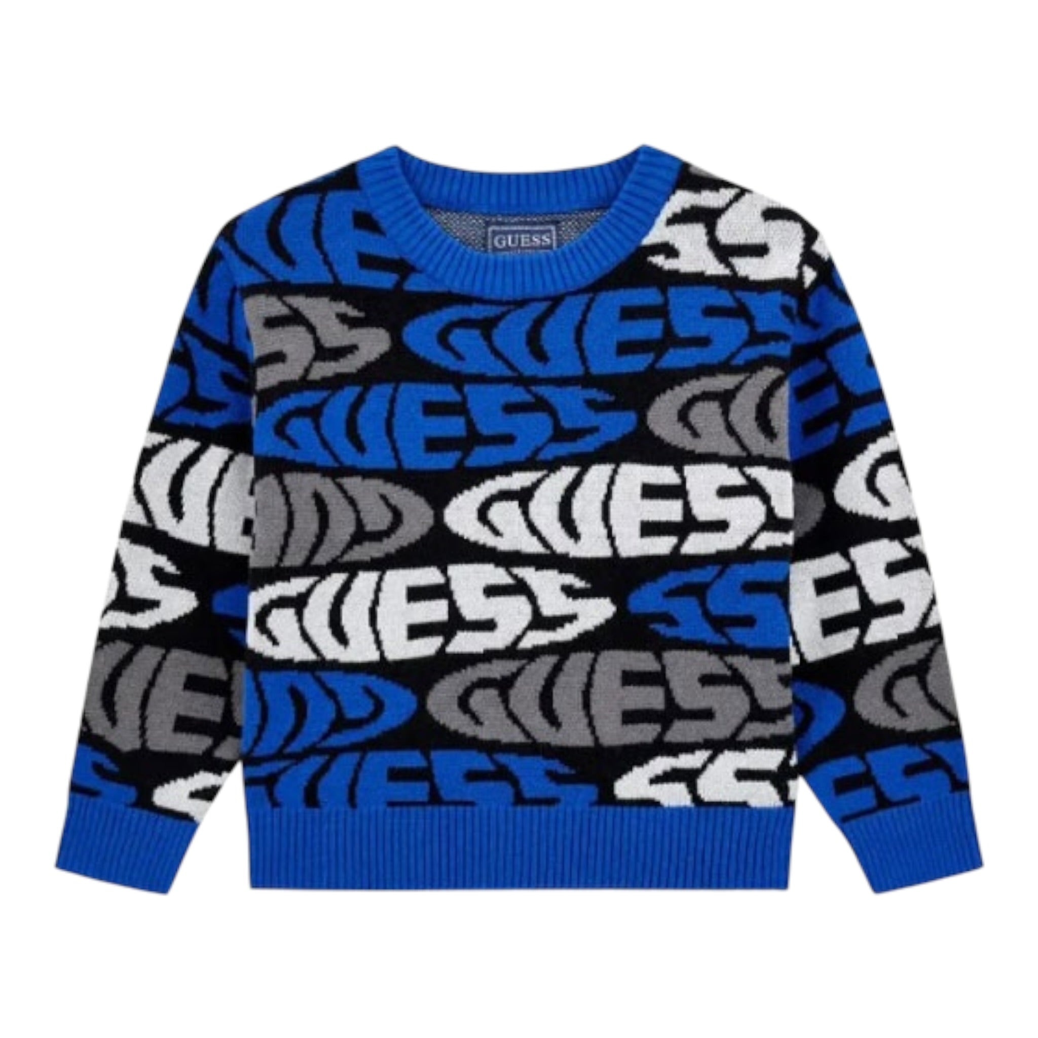 Guess Maglia tinta unita Logata Nero per Neonato N5YR00Z3GV0 NERO GUESS 
