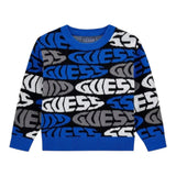Guess Maglia tinta unita Logata Blu per Neonato N5YR00Z3GV0X BLU GUESS 