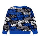 Guess Maglia tinta unita Logata Blu per Neonato N5YR00Z3GV0X BLU GUESS 