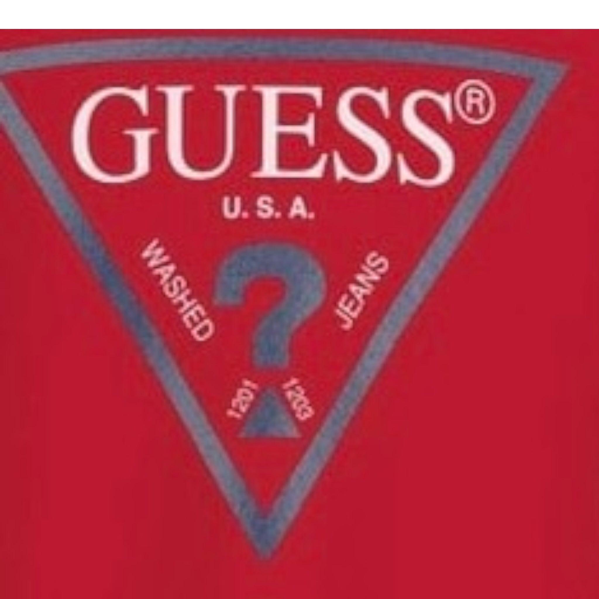 Guess Shirt tinta unita con Stampa Rosso per Neonato N84I24K8HM0 ROSSO GUESS 