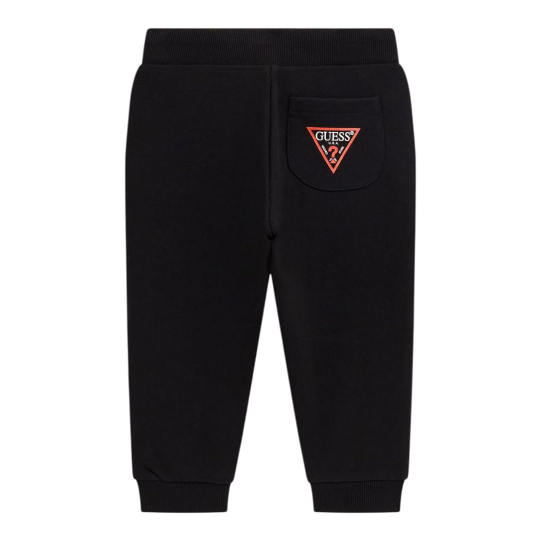 Guess Pantalone Modello Tuta con Logo Nero per Neonato N93Q17KAUG0 NERO GUESS 