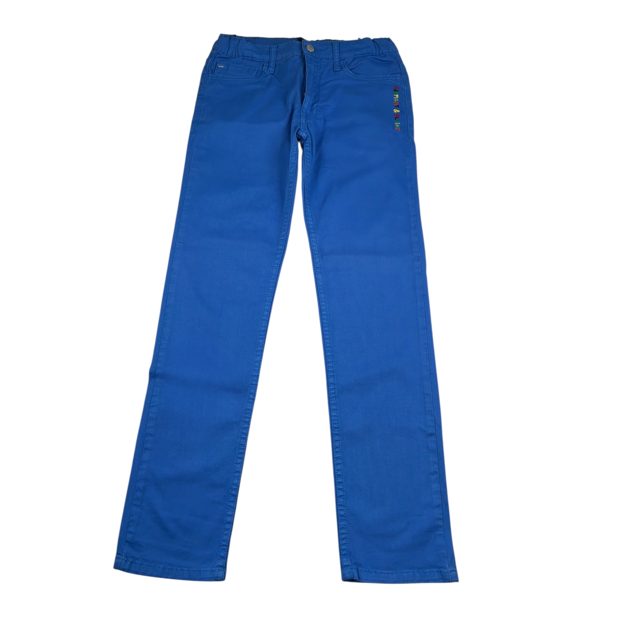 Harmont & Blaine Pantalone tinta unita con Girovita Regolabile Cobalto per Bambino 2201JW001 COBALTO HARMONT & BLAINE 