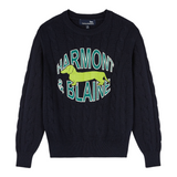 Harmont & Blaine Maglia Girocollo tinta unita con Stampa Blu per Neonato 241HJ003 BLU HARMONT & BLAINE 