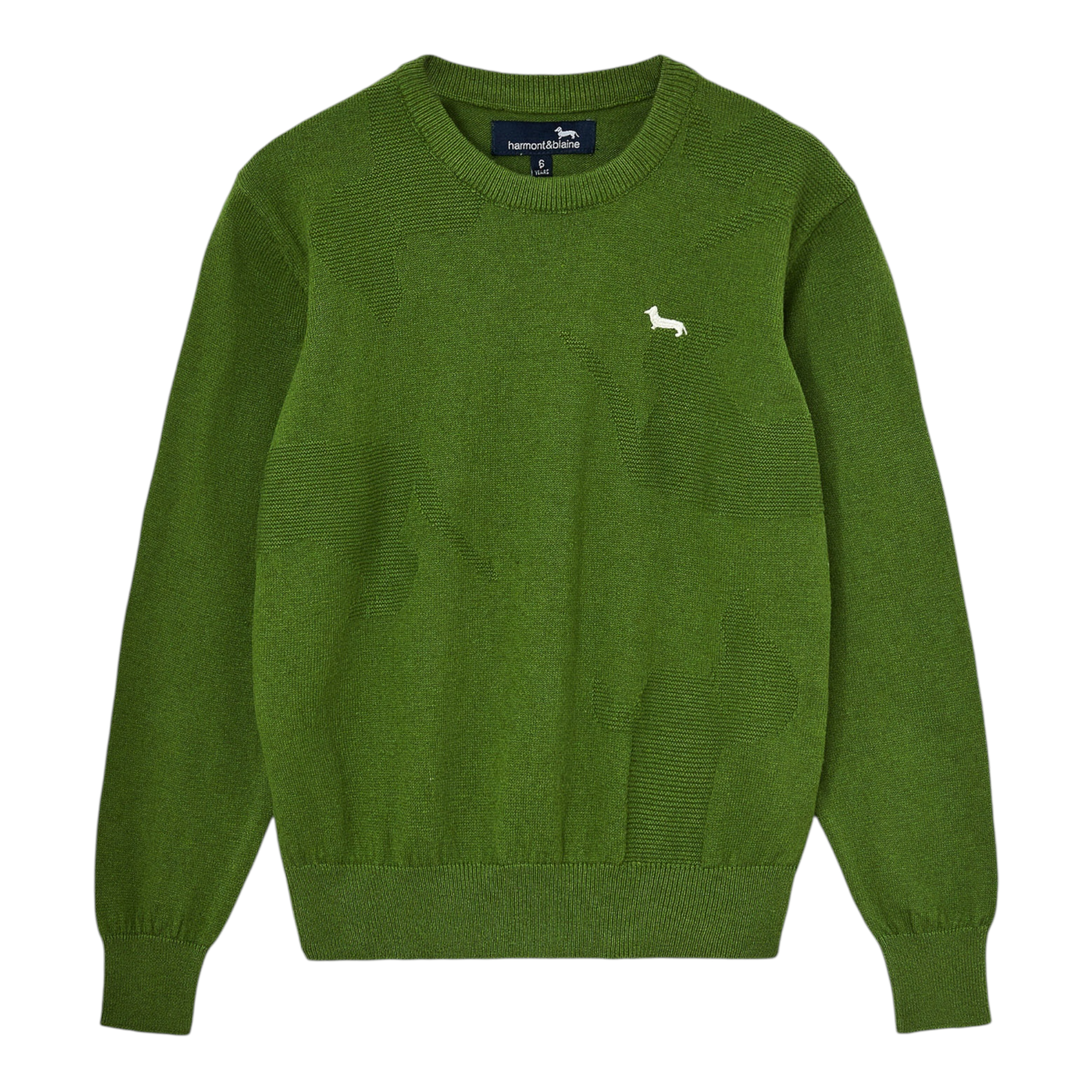 Harmont & Blaine Maglia Girocollo tinta unita Verde per Bambino 241JH002 VERDE HARMONT & BLAINE 