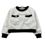 Hate Love Maglia Girocollo tinta unita Panna per Neonata HLNSW02047 PANNA HATE LOVE 