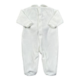 I Delfi Tutina tinta unita con Applicazione Bianco per Neonata 25A6080 BIANCO I DELFI 