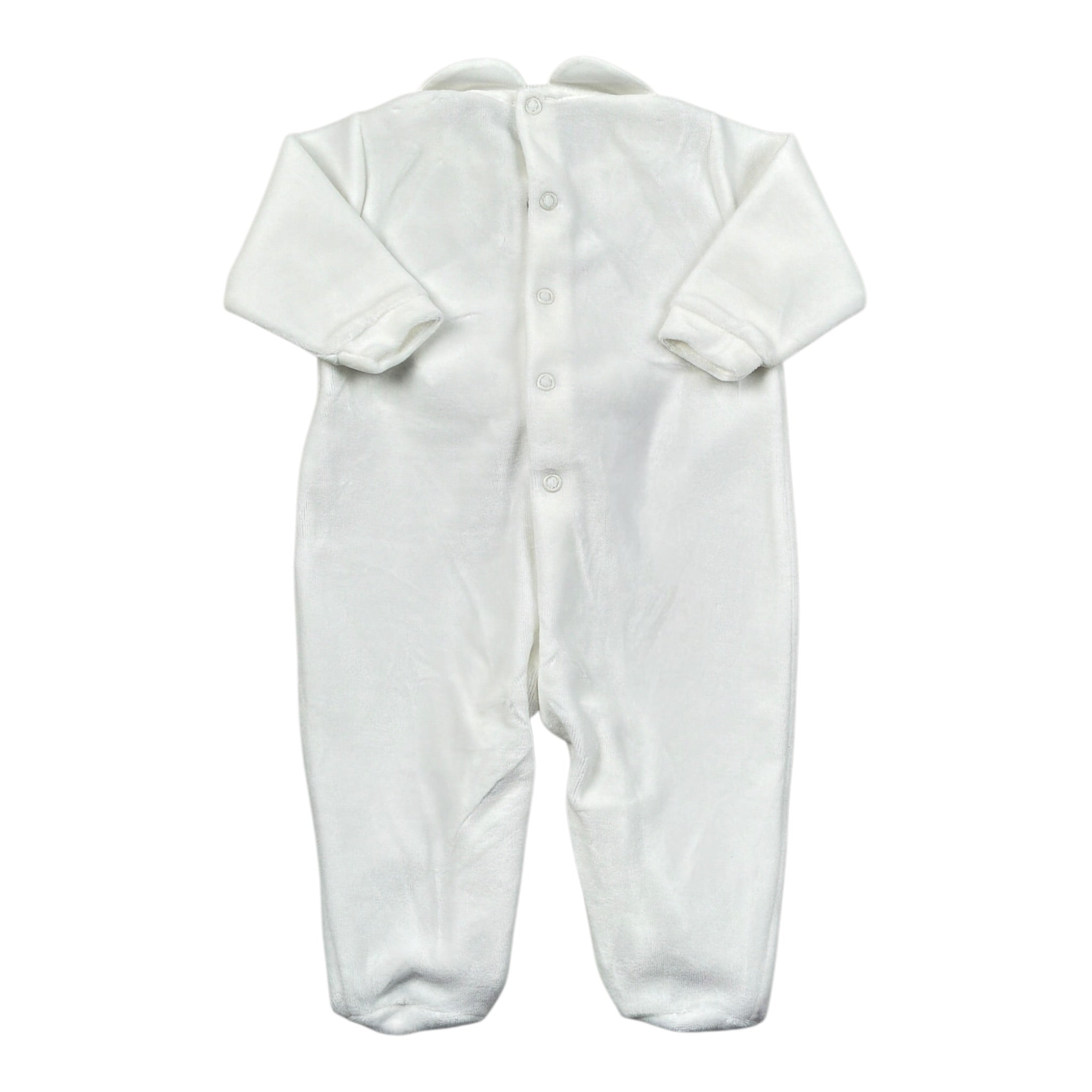 I Delfi Tutina tinta unita con Applicazione Bianco per Neonata 25A6080 BIANCO I DELFI 