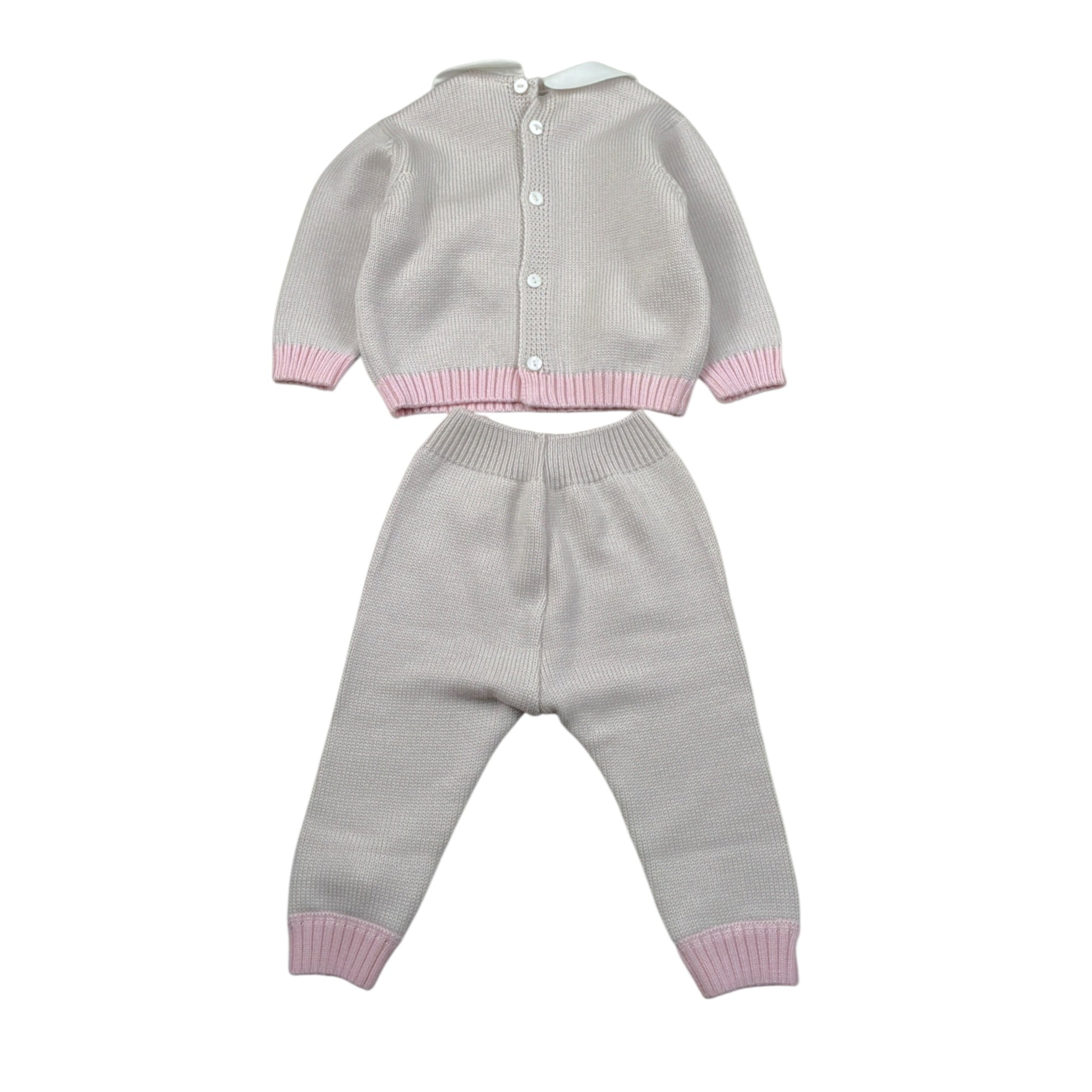 I Delfi Completo 2Pz Pantalone-Maglia tinta unita Beige per Neonata 25A6221 BEIGE I DELFI 