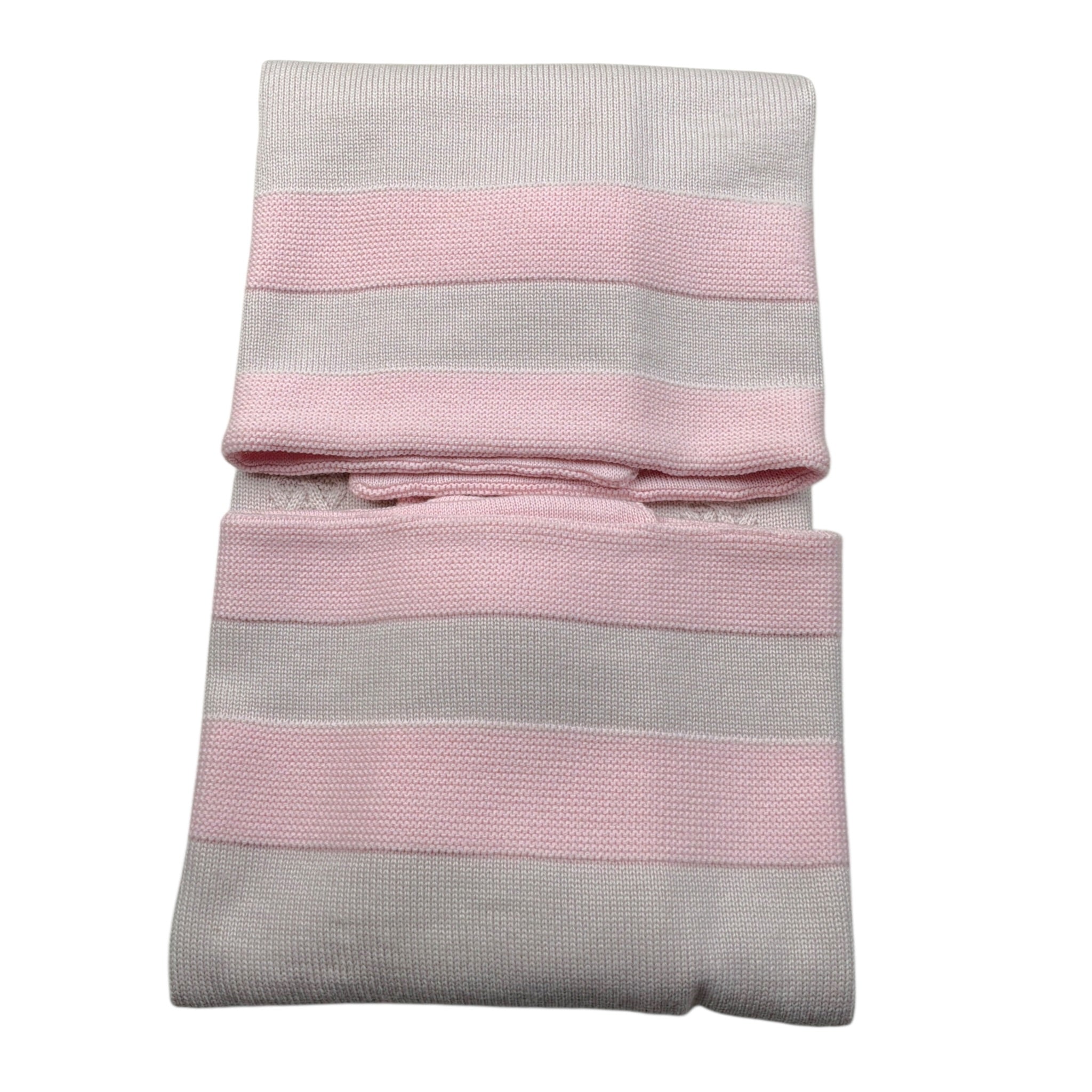 I Delfi Coperta Bicolore con Stampa Rosa per Neonata 25A6225 ROSA I DELFI 