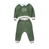I Delfi Completo 2Pz Maglia-Pantalone Verde per Neonato 25A6551 VERDE I DELFI 