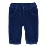 I Do Pantalone tinta unita con Elastico In Vita Blu per Neonato 4A229 BLU I DO 