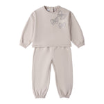 I Do Completo 2Pz Felpa-Pantalone Grigio per Bambina 4F339 GRIGIO I DO 