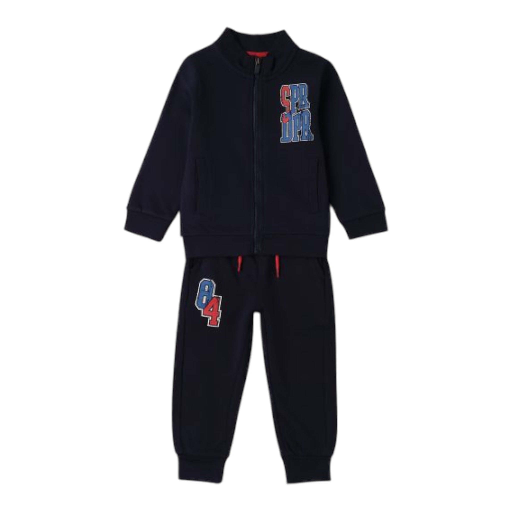 I Do Completo 2Pz Felpa-Pantalone Blu per Neonato 4F718 BLU I DO 