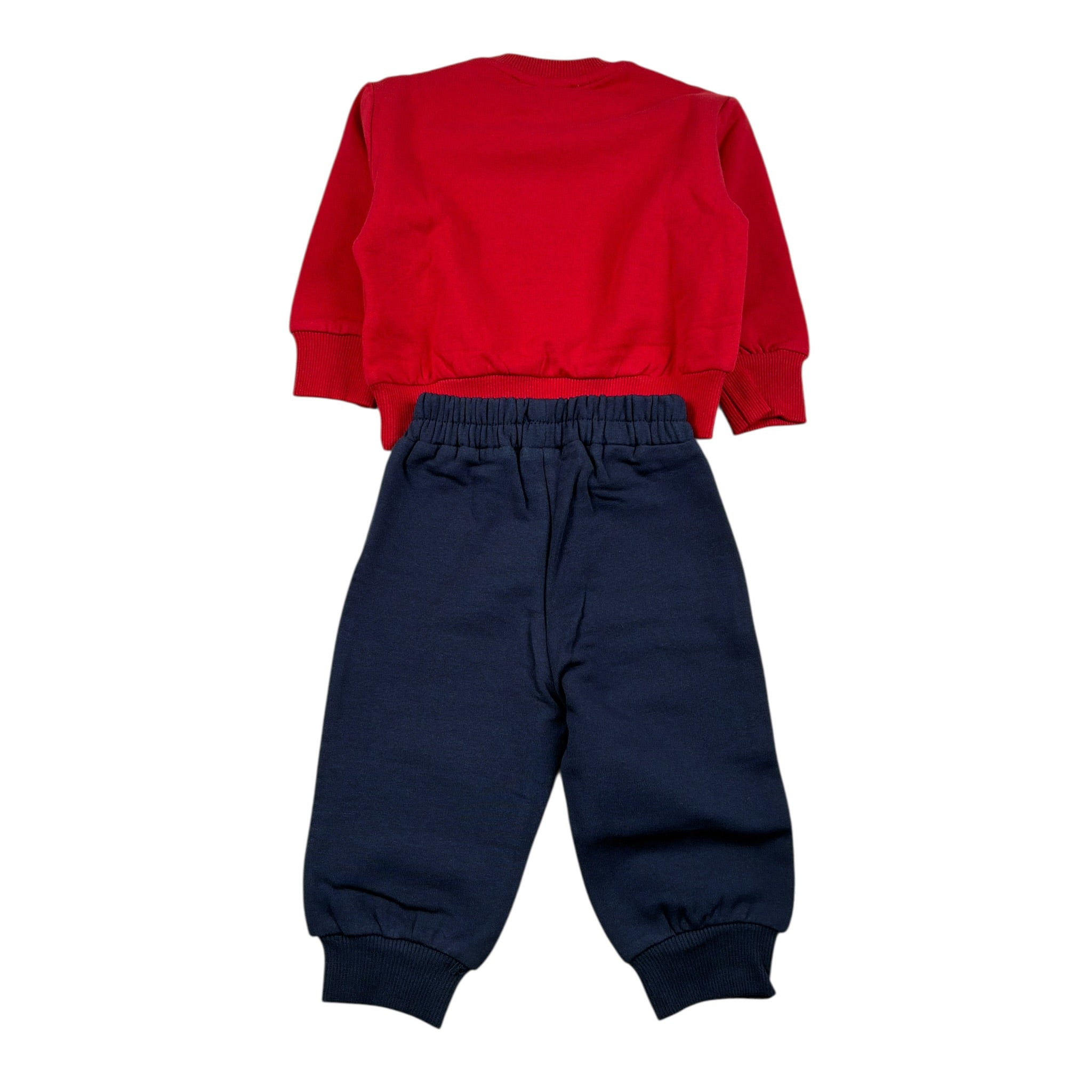 Iceberg Completo 2Pz Bicolore Felpa-Pantalone Rosso/Blu per Neonato CEICE6306N ROSSO/BLU ICEBERG 