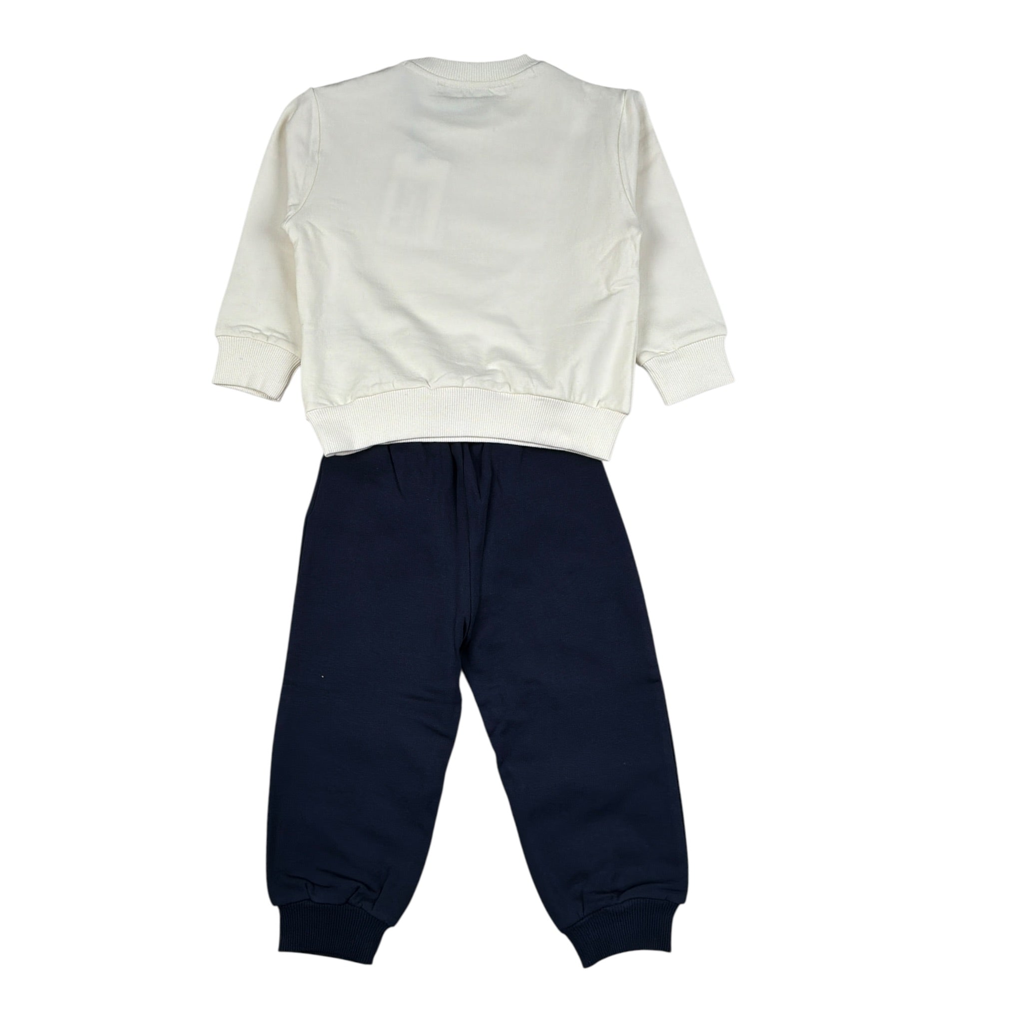 Iceberg Completo 2Pz Felpa-Pantalone con Stampa Panna per Neonato CFICE6305NX PANNA ICEBERG 
