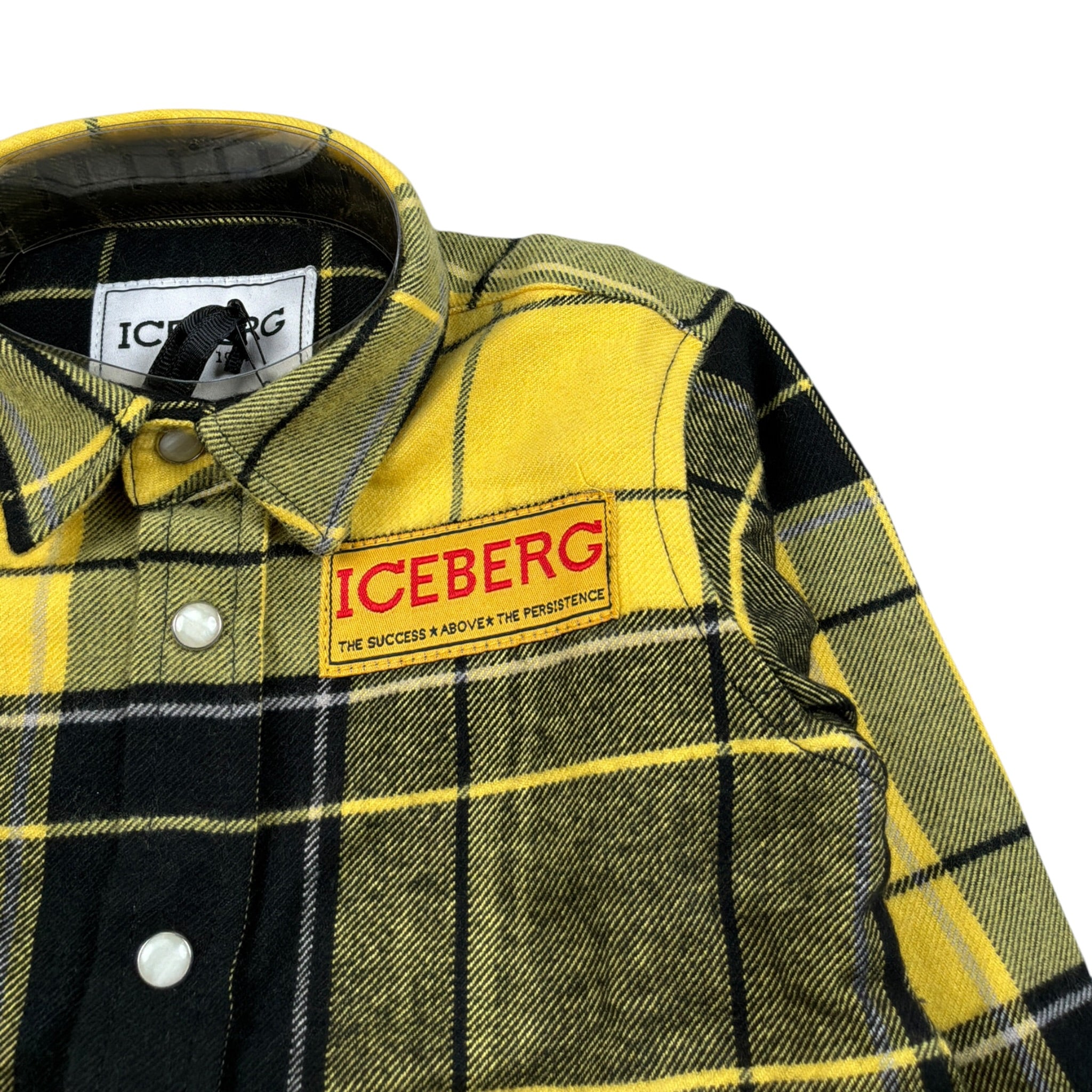 Iceberg Camicia Bicolore con Logo Giallo/Nero per Neonato CMICE6305BX GIALLO/NERO ICEBERG 
