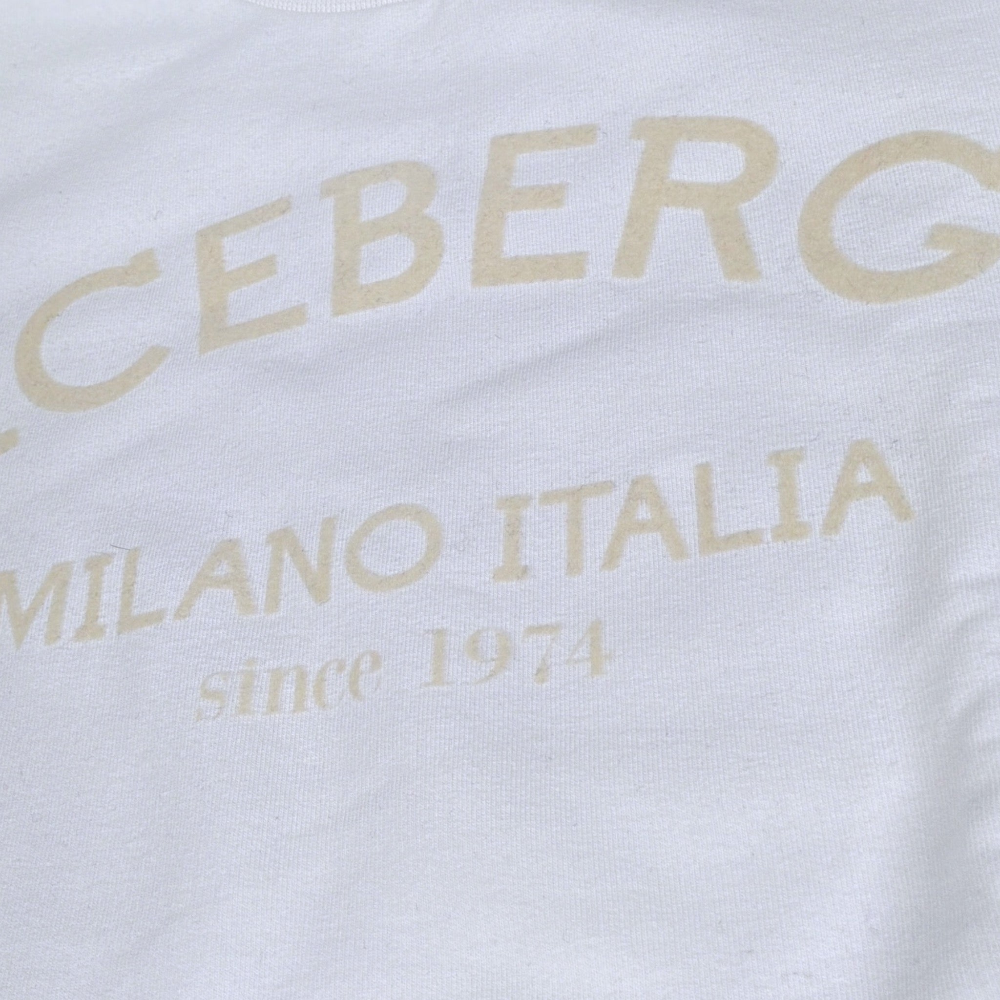 Iceberg Completo 2Pz Felpa-Pantalone con Stampa Bianco per Bambino COMICE6300N BIANCO ICEBERG 