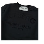 Iceberg Completo 2Pz Felpa-Pantalone con Stampa Nero per Neonato COMICE6300NN NERO ICEBERG 