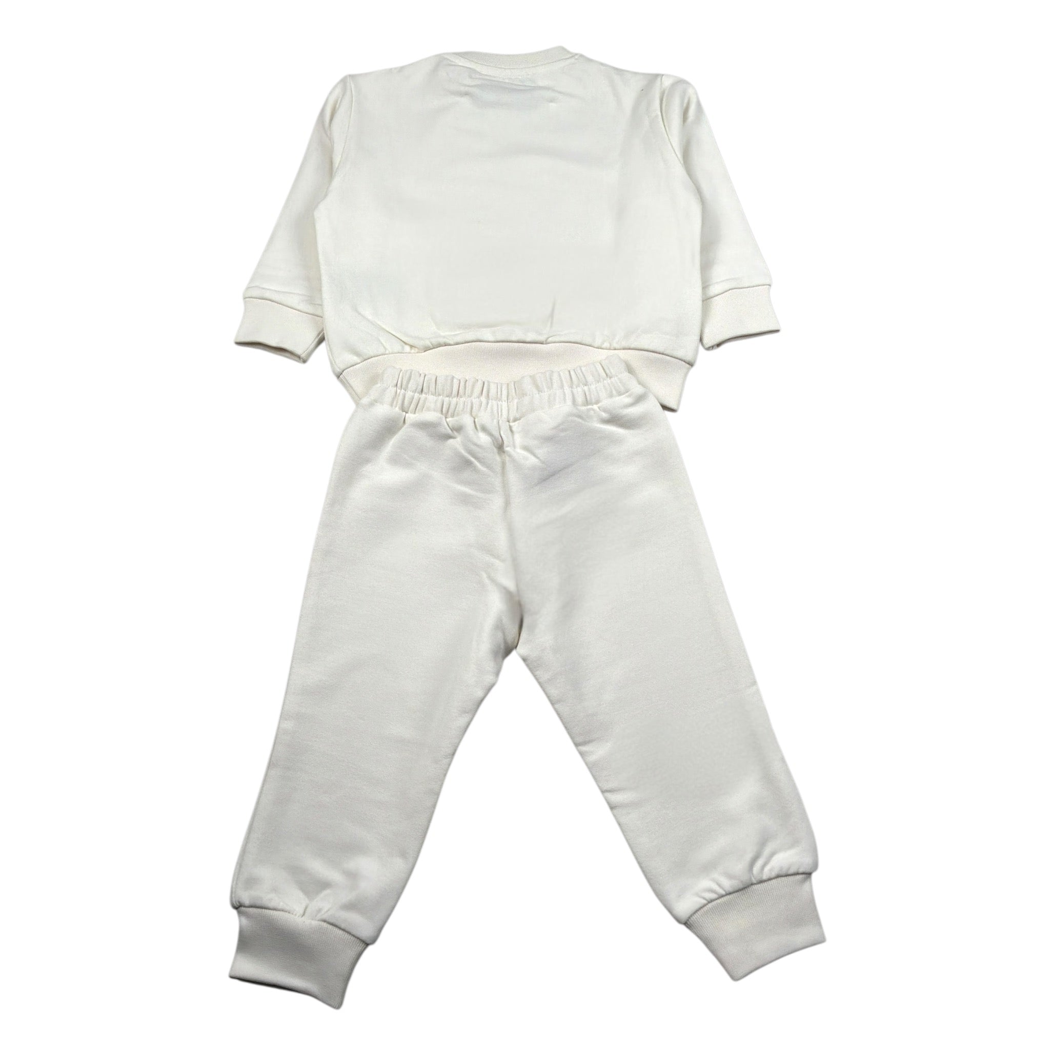 Iceberg Completo 2Pz Felpa-Pantalone con Stampa Panna per Neonato COMICE6300NN PANNA ICEBERG 