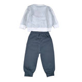 Iceberg Completo 2 Pezzi Felpa-Pantalone tinta unita Bianco per Neonato COMP6313BX BIANCO ICEBERG 