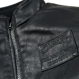 Iceberg Giubbino Ecopelle tinta unita con Zip Nero per Neonato GBICE6310B NERO ICEBERG 
