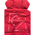 Iceberg Giubbino tinta unita con Cappuccio Rosso per Neonato GBICE6312B ROSSO ICEBERG 
