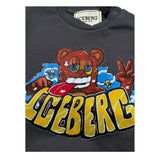Iceberg Felpa Chiusa Girocollo tinta unita con Stampa Grigio per Neonato MFICE6312B GRIGIO ICEBERG 