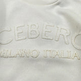 Iceberg Felpa tinta unita con Stampa Bianco per Neonato MFICE6325B BIANCO ICEBERG 