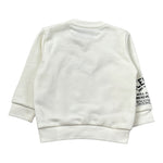 Iceberg Felpa Girocollo tinta unita con Stampa Bianco per Bambino MFICE6326B BIANCO ICEBERG 