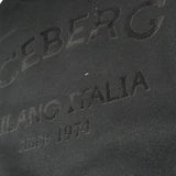 Iceberg Felpa Giroccollo tinta unita con Stampa Nero per Bambino MFICE6333J NERO ICEBERG 